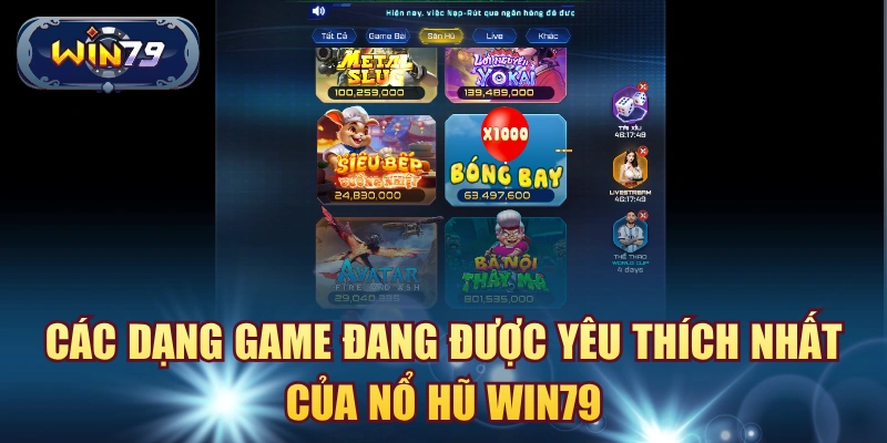 Tổng quan nổ hũ Win79 với slot game vòng quay biểu tượng và chủ đề đa dạng