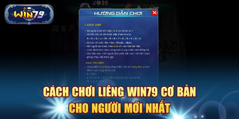 Minh họa cách chơi Liêng Win79 cơ bản cho người mới
