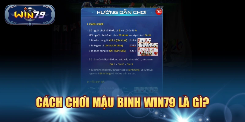 Minh họa cách chơi Mậu Binh Win79 cho người mới