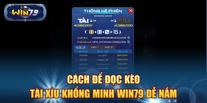 Cách để đọc kèo Tài Xỉu Khổng Minh Win79 dễ nắm