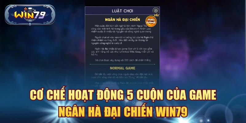 Minh họa cơ chế 5 cuộn của game Ngân Hà Đại Chiến Win79