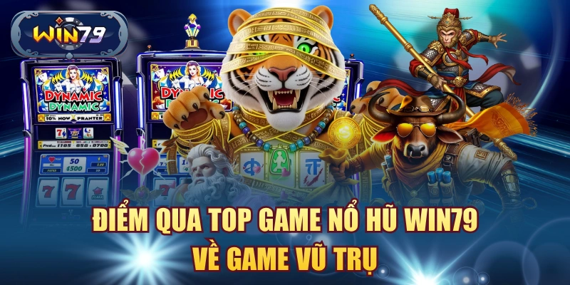 Minh họa nhóm game nổ hũ Win79 chủ đề vũ trụ