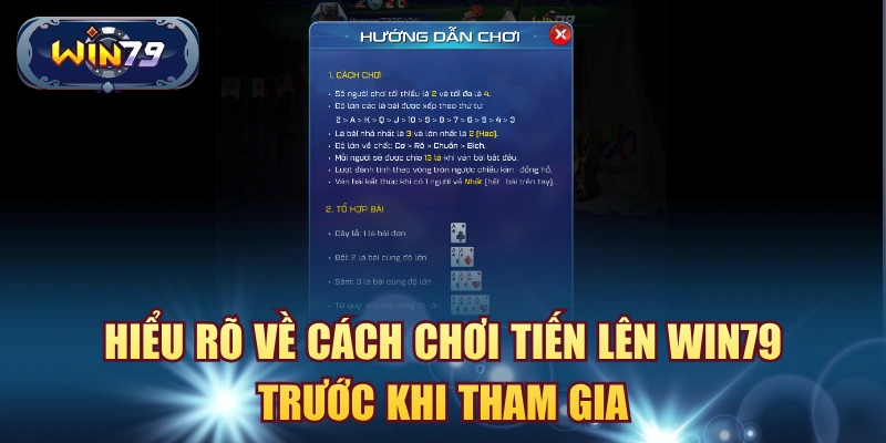Minh họa cách chơi Tiến Lên Win79 cho người mới