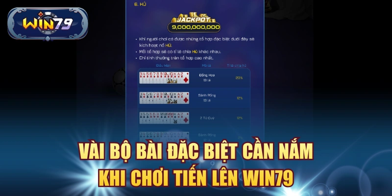 Minh họa các bộ bài đặc biệt khi chơi Tiến Lên Win79